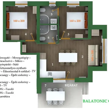 Apartment Balatonic Grape Apartmanhaz Siofok
